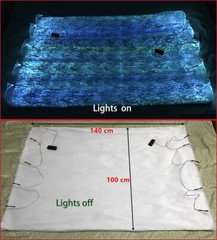 LED Light up Optic Fiber Fabric (100×140 cm,2 controllers )