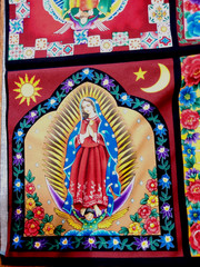 Robert Kaufmann Fabric “ENCHANTED DESERT”-Lady Guadalupe Panel plus 1 yd Tossed