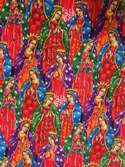 Robert Kaufmann Fabric “ENCHANTED DESERT” Tossed Lady Guadalupe (Praying) – 1 Yd