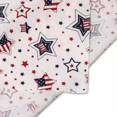 7pcs Patriotic American Flag Strips Decoration Cotton DIY Craft Sewing 16×20″