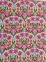 Tula Pink Moon Garden Dragon Your Feet Dusk Pink Fabric Cotton 18″ X 42″ New