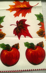 Fabric Red Rooster 3 Pc Appliques for Autumn Wheelbarrow & Pumpkins Apples $2.35
