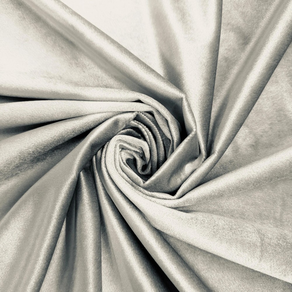 Contessa SILVER Plush Non-Stretch Velvet Fabric for Apparel, Costumes, Curtains