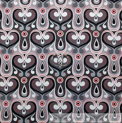 BonEful FABRIC FQ Cotton Quilt Black Gray White Scroll Swirl Dark Night Sky Sale