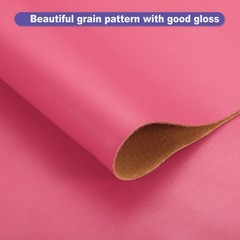 1 Yard PU Faux Leather Fabric for Red Pink Faux Leather Material