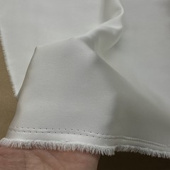 Japanese Triacetate Satin Face stretch Crepe /54”W/ Ivory / by the yard