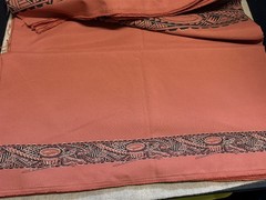 6.5 yards Kava Bowl Tonga/Samoa Polynesian double print fabric, for sarong?