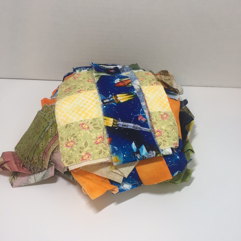 1 Pounds 7 Ounces Cotton Print Fabrics Scraps Quilt