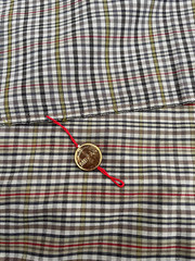 Minova Check Wool Fabric | 1.75 yd | Made in England | Vintage Tailoring Cloth