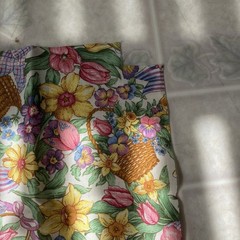 Fat Quarter plus EASTER cotton fabric Daffodils Tulips pink green yellow