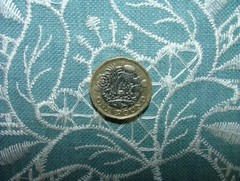 1.1 Metres iLiv Adriana Glacier Embroidered Fabric Curtain Upholstery Cushion