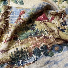 Renaissance Bosporus Tropical Toile Fabric Linen Blend 5th Avenue Designs 2.3 Yd