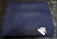 Vintage – 100% WOOL Fabric: DARK NAVY BLUE – Solid – NOS – 4 Yards 8” x 36”
