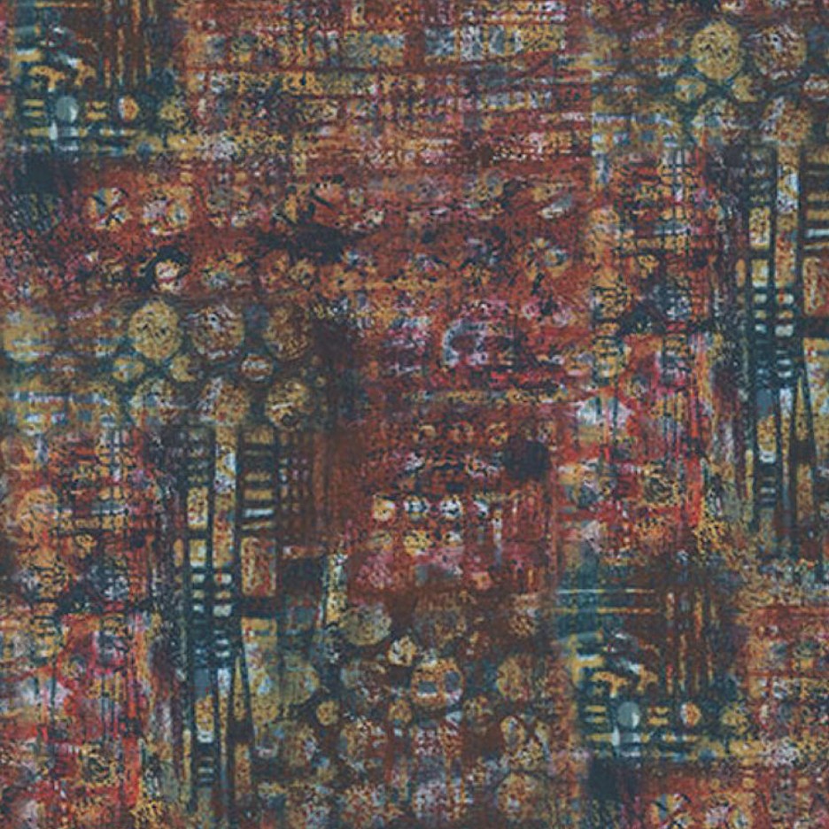 ON YOUR MARK ~ Contour ~ Wine Color ~ Seth Apter for Free Spirit Fabrics