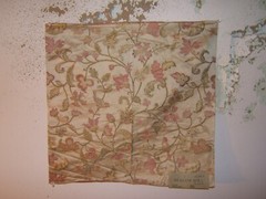 Beacon Hill, Bosque Floral, 100% Silk, Floral with Birds, Remnant, Color Citrine