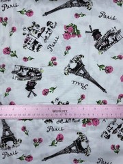 Timeless Treasures Paris Fabric by Jessie Steele Cotton 44″ BTY
