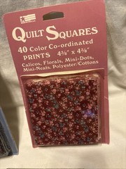 Vtg Quilt Squares 200 Color Co-ordinated Prints 4 3/8 X 4 3/8 Packages