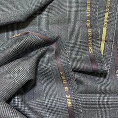 DRAPPERS Vitale Barberis Canonico Wool Fabric Glen Plaid Windowpane 1.8m / 2.0yd