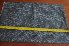 By 1/2 Yd, Vintage 1992, Metallic-Silver & Gray on Black/Fabric Traditions,N1096