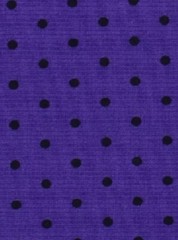 HALLOWEEN COTTON FABRIC PURPLE BLACK DOTS HALF YARD 18×44 COSTUME DECOR QUILTS