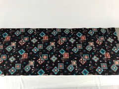 3 Yards Cranston VIP 110″x44″ Southwestern Tribal Aztec on Black Cotton Fabric
