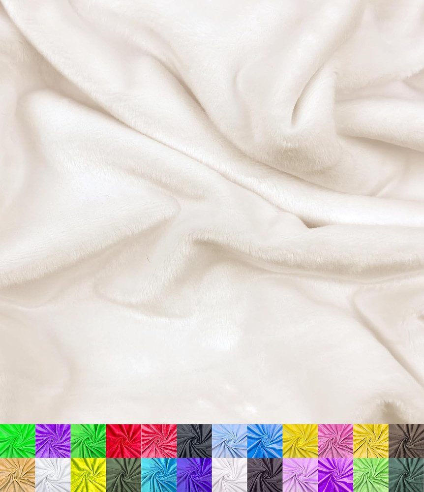 | Minky Fabric | Plush, Super Soft, Cuddle | Solid Minky | by the Yard | 60″ Wid