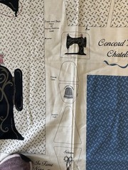 VTG Joan Kessler Concord Fabrics-Cut&Sew Fabric Sewing Machine Cover&Chatelaine