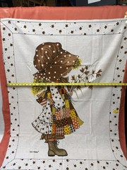 Vintage “Holly Hobby”cotton panel-American Greetings-Manus Organization-34×44”