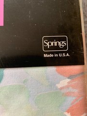 Vtg Performance By Springs Coordinating Fabric Floral Watercolor Camille 45×108
