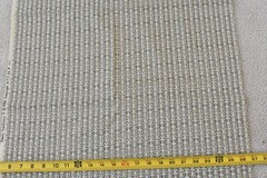 20″ Long, Vintage, Brown & Black Floral Stripes on Tan, Fabric Traditions, V05