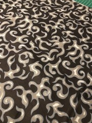 MDG On Fire 100% cotton fabric by the yard like Motorcycle flames – Black & Gray