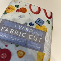 One Yard Pre-Cut Sewing Accessories/Notions Theme Fabric 100% Cotton Material