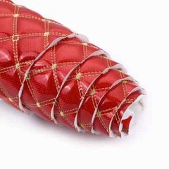 Laser PVC Faux Leather Fabric Sponge QuiltedEmbroidery Material for Upholstery