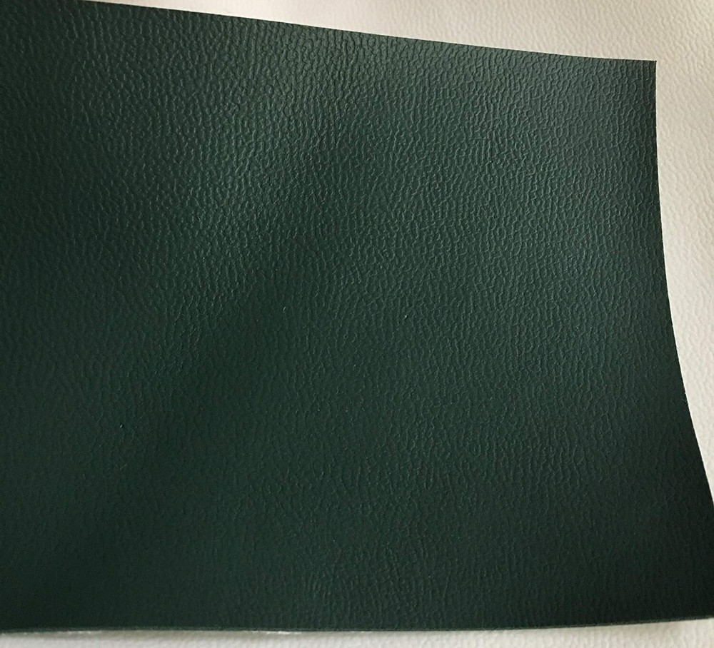 HUNTER GREEN vinyl Faux Leather upholstery Contract commercial grade ROLLED