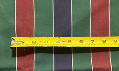 Wide Striped Canvas Navy Burgundy Green Home Decor Fabric BTY B12