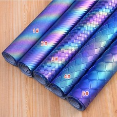 DIY Color Gradient PU Faux Leather Fabric Material 137cm