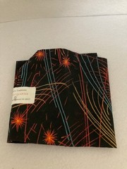 Fat Quarter – Black Background with Multi Colored Fireworks