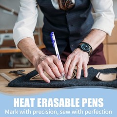 COIDEA 8 Pcs Heat Erasable Pens 1 Count (Pack of 72), Black, Blue, White, Red