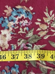 Chaps Ralph Lauren Summerton Fabric Red Floral 97”x92” From Comforter MakeDrapes