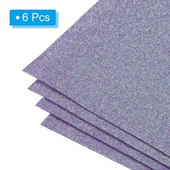 Soft Felt Sheets Glitter Self Adhesive Light Fiber Purple 11.8″ x 7.8″ 6pcs