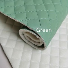 Luxury Quilted PU Leather Car Upholstery Fabric Diamond Argyle Sewing Material