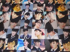 BTS Korean Band on 100% Cotton Fabric by the 1/4 Yard: 9″ x 57″ (K-pop) (Jimin)