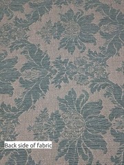 Sage Green Floral Damask Jacquard Upholstery Fabric – 52″ x 42″