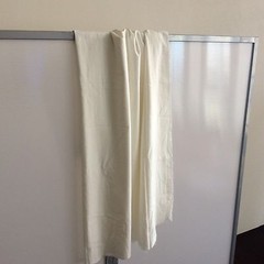100% organic cotton twill / size W153 × 262 [cm] [5] White