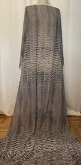 Poly Rayon Georgette Exotic Abstract Ombre Charcoal Slate Grey Fabric 4 Yds 58″W
