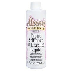 Aleene’s Fabric Stiffener and Draping Liquid, Quick Drying, 8 Oz, 8 Ounce