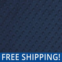Navy Dimple Dot Minky Fabric – $$ Buy More – Save More $$ – #12526