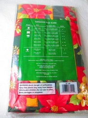 Elrene HAPPY HOLIDAY 52X90 in oblong Christmas Flannel Backed Vinyl Tablecloth