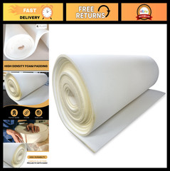 1/2″ Thick Open Cell Upholstery Foam Padding – 56″ Wide, Soft Craft Foam by Yard