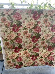 Lorenzo Rubelli floral linen fabric beige flowers 110-150cm